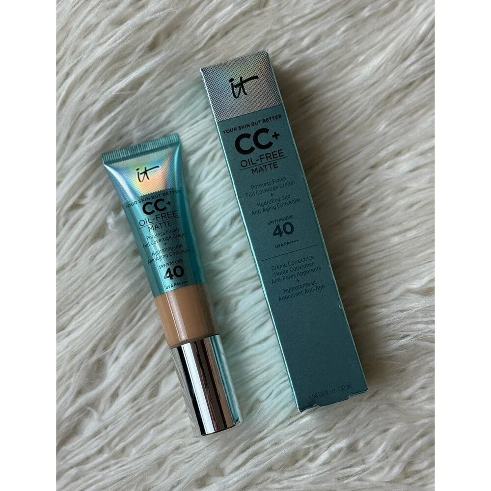 IT Cosmetics CC+ Cream Natural Matte Foundation with SPF 40 Medium Tan